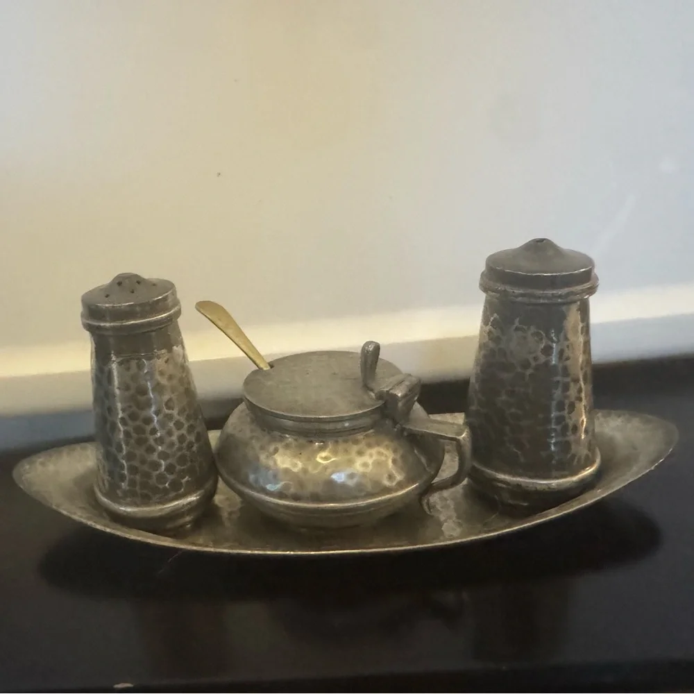 Sheffield Craftsman Pewter Set